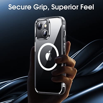 CASEKOO Magnetic Crystal Clear Case for iPhone 14/13