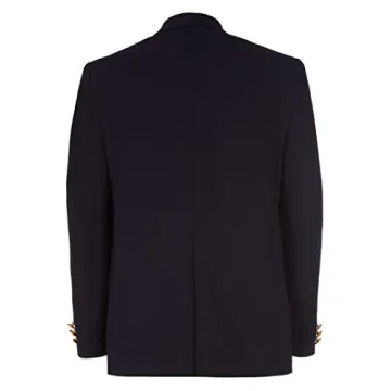IZOD Boys' Toddler Brass Button Blazer Jacket, Blue Indigo, 2T
