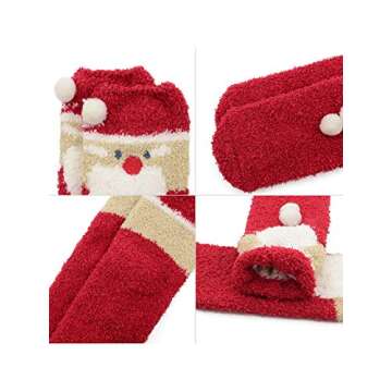 Century Star Womens Socks Fuzzy Socks Soft Fluffy Socks Winter Gifts Socks Sports Outdoor Sock Athle...