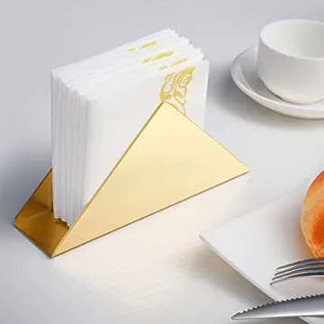Stylish Gold Napkin Holder for Modern Dining Decor