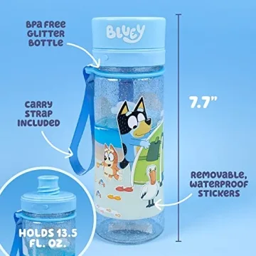 Bluey Decorate Your Own Water Bottle for Kids