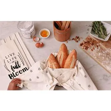 Flour Sack Kitchen Dish Towels Set 100% Cotton, 3 Pack