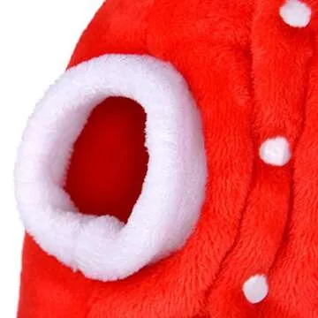 SmileyUS Santa Elk Dog Costume Christmas Pet Hoodie Coat Clothes Dog Pet Clothing Winter Autumn Fit for Puppy Dog Teddy Chihuahua Yorkshire Poodle Maltese Puppy Pug (M)