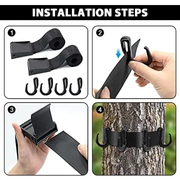 Dual Treestand Strap Hangers for Organized Hunting Gear