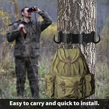 Dual Treestand Strap Hangers for Organized Hunting Gear
