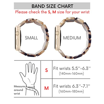 Heesch Blonde Tortoise Band for Women Apple Watch 41mm