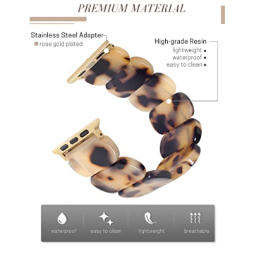 Heesch Blonde Tortoise Band for Women Apple Watch 41mm