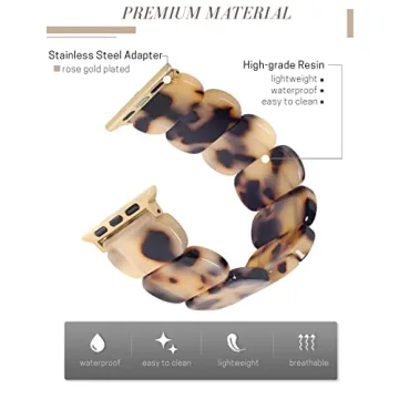 Heesch Blonde Tortoise Band for Women Apple Watch 41mm