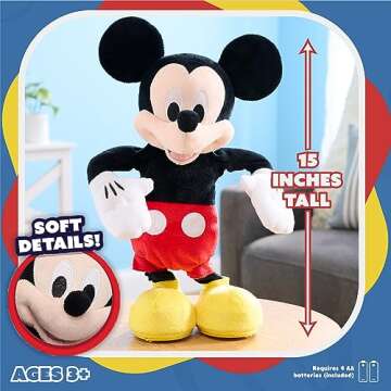 Disney Junior Mickey Mouse Hot Diggity Dance Plush Toy