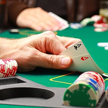 EVIEUN 48" Portable 8-Player Poker Table Top