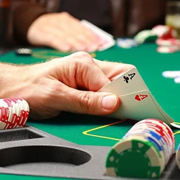 EVIEUN 48" Portable 8-Player Poker Table Top