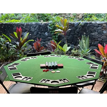 EVIEUN 48" Portable 8-Player Poker Table Top