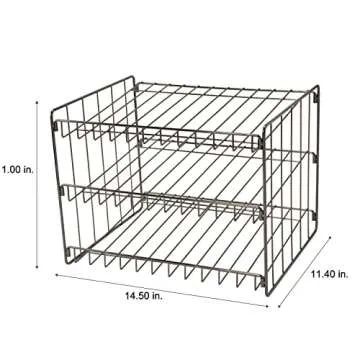 Kitchen Details 3 Tier Can Organizer | Canned Food Storage Rack | Kitchen Cabinet and Pantry Organization | Holds 36 Cans | Space Saving | Onyx