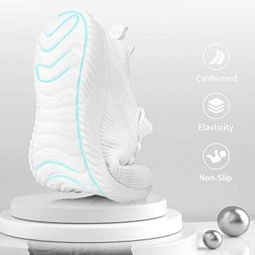 Footfox Women’s Lightweight Slip-on Sneakers for Comfort