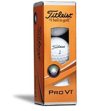Titleist Pro V1 Golf Balls, White, Low Numbers 1-4 (One Dozen)