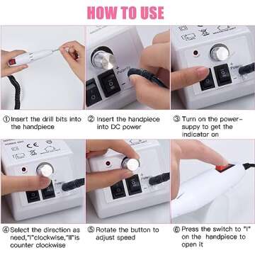 Cadrim Electric Nail Drill for Professional Nail Care at Home