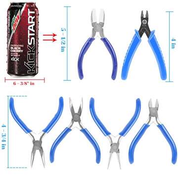 Shynek 6pcs Jewelry Making Pliers Set for All Craft Lovers