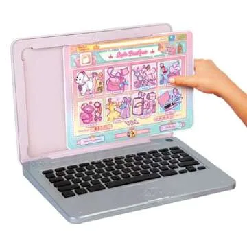 Disney Princess Style Collection Laptop with Phrases, Sound Effects & Music! Girls Toy Pretend Laptop