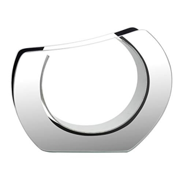 Royal Imports Flower Mirror Glass Vase -Round Angled, 9.25"x11.75" - Decorative Modern Floral Center...