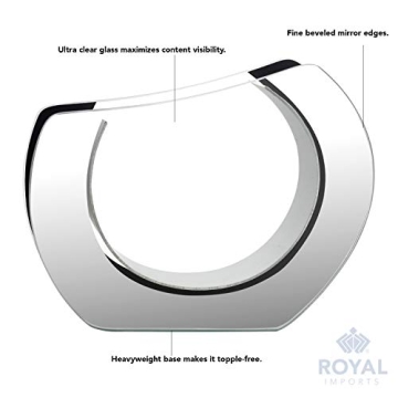 Elegant Round Glass Vase for Home Decor and Gifts