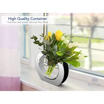 Elegant Round Glass Vase for Home Decor and Gifts