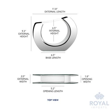 Elegant Round Glass Vase for Home Decor and Gifts