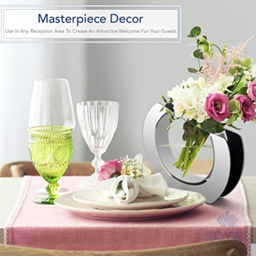 Elegant Round Glass Vase for Home Decor and Gifts