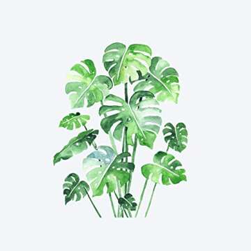 Monstera Leaf Tropical Peel and Stick Wall Stickers