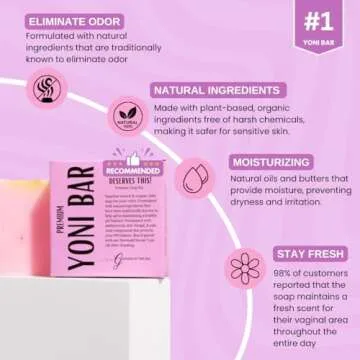 Goddess Of The Sea Beauty Bar Premium Yoni Bar – pH Balance Feminine Wash – Natural Ingredients Feminine Care Daily Oil Great for Razor Bumps, Dryness, BV, Odor – 3oz Yoni Bar