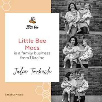LittleBeMocs T-Strap Baby Moccasins (Italian Leather) Soft Sole Shoes for Boys and Girls | Infants, Babies, Toddlers (Aqua, Numeric_4)