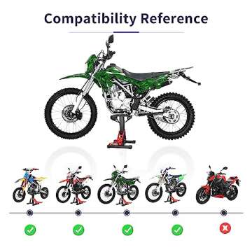 RUTU Hydraulic Motorcycle Lift Stand - Heavy-Duty 1000Lbs