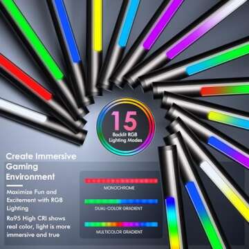 Quntis RGB Pro+ Monitor Light Bar - Eye-Care Design & Remote