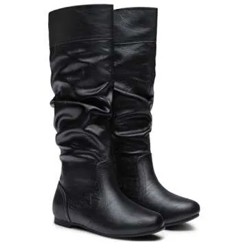 Jeossy Women's 9601 Knee High Slouch Boots - Stylish Comfort