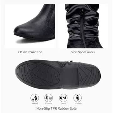 Jeossy Women's 9601 Knee High Slouch Boots - Stylish Comfort