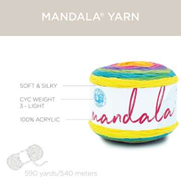 Lion Brand Mandala Yarn, Gnome – Vibrant Crafting Yarn