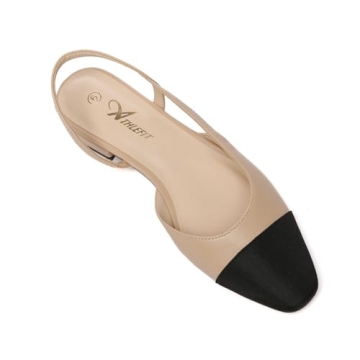 Athlefit Women's Stylish Slingback Flats for Weddings