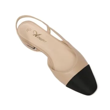 Athlefit Women's Stylish Slingback Flats for Weddings
