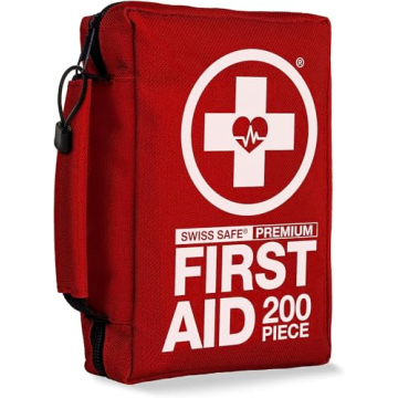 Swiss Safe First Aid Kit: 200-Piece Emergency Essentials
