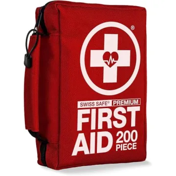 Swiss Safe First Aid Kit: 200-Piece Emergency Essentials