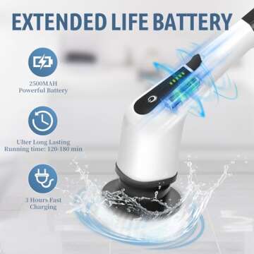 Electric Spin Scrubber - Cordless Home Cleaning Wonder