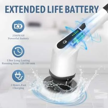Electric Spin Scrubber - Cordless Home Cleaning Wonder