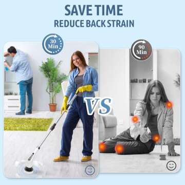 Electric Spin Scrubber - Cordless Home Cleaning Wonder