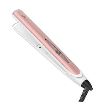 VAV Professional Hair Iron 2IN1 Hair Straightener & Curling Iron,284℉-446℉ Temperature Adjustmen...