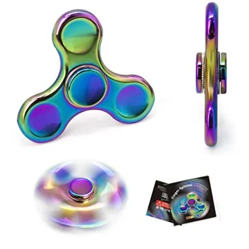 Rainbow Fidget Spinner - Stainless Steel Fidget Toy for All