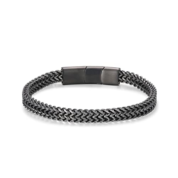 LUCKY2+7 Mens Franco Chain Bracelets | Stylish Stainless Steel & Magnetic Clasp