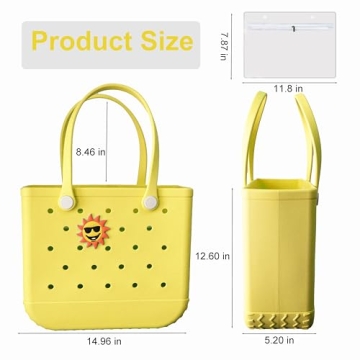 ZINGRISE Waterproof Beach Bag - Lightweight Travel Tote Bag