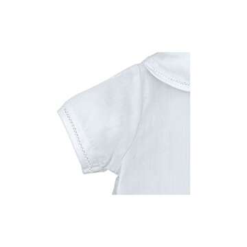 Petit Ami Baby Boys' Sailor Romper with Embroidered Anchors