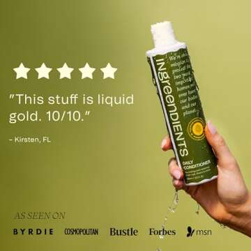 Ingreendients Tea Tree Hair Conditioner - Organic, Sulfate-Free, Color-Safe, Silicone-Free, Cruelty-Free, with Shea Butter and Jojoba Oil