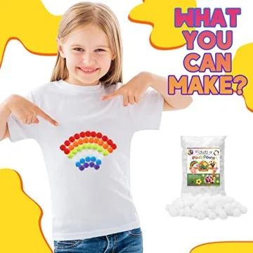 Caydo 300 Craft Pom Poms with Wiggly Eyes for DIY Fun