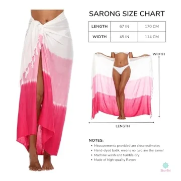 SHU-SHI Sarong Wraps for Beach Style and Comfort